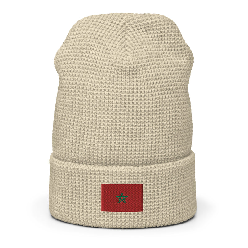 Moroccan Flag Waffle Beanie