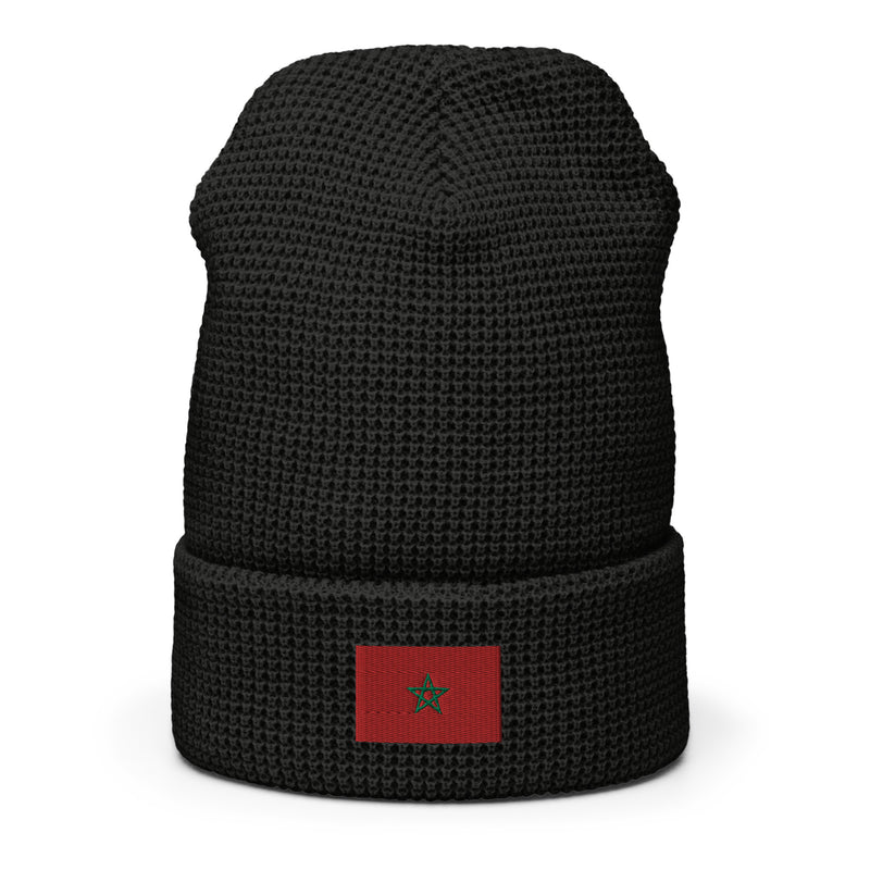 Moroccan Flag Waffle Beanie