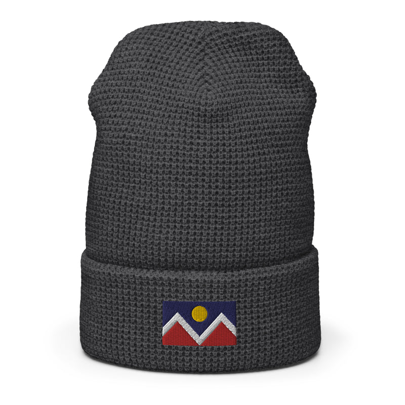 Denver Colorado Flag Waffle Beanie