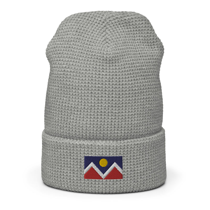 Denver Colorado Flag Waffle Beanie