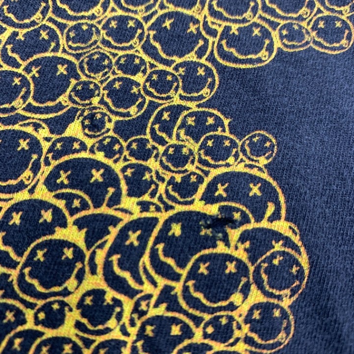 2007 Nirvana All Over Smiley Face T-Shirt