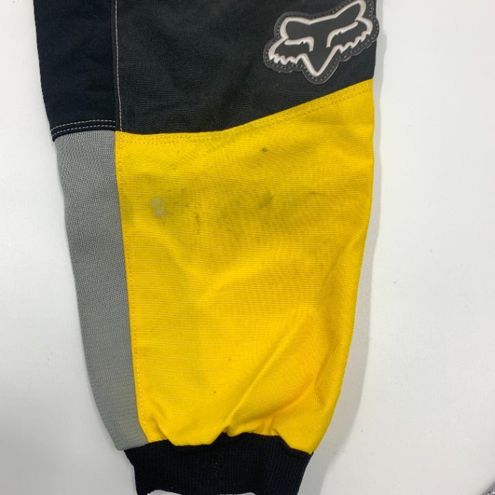 Black & Yellow Fox Racing Pants