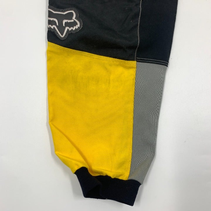 Black & Yellow Fox Racing Pants