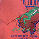 90s Illinois Eighty Mile River Run T-shirt Size L